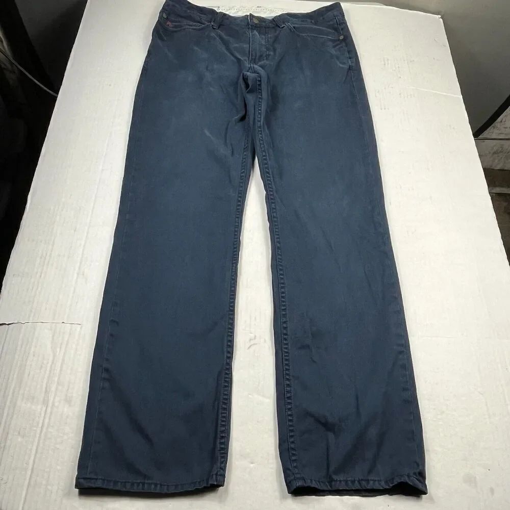 Polo Ralph Lauren Mens Chino Pants Blue Cotton Preppy Business Casual 34 x 32